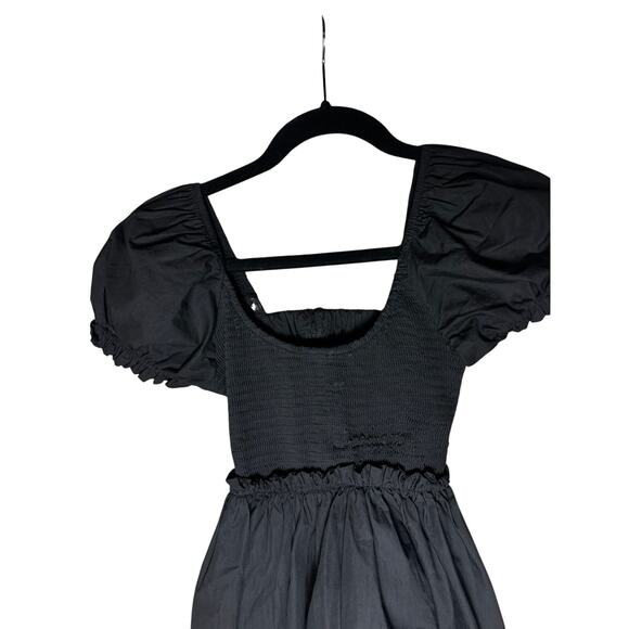 Princess Polly Black Mini Smocked Dress XS - Picture 4 of 6